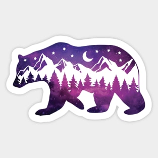 Galaxy Bear Sticker
